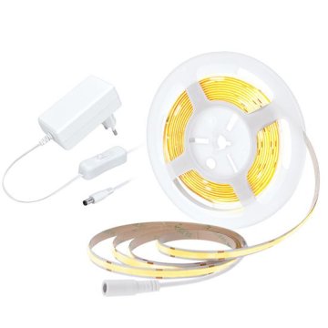 LED pásek 12V IP20 8W/m bílá teplá (cívka 5m) SOLIGHT WM59-WW