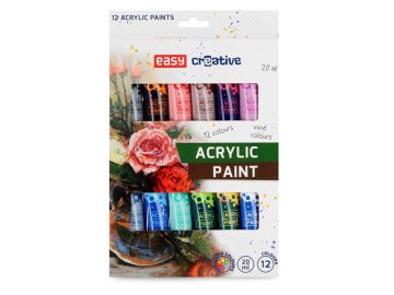 Barvy akrylové EASY Creative 12ks 20ml