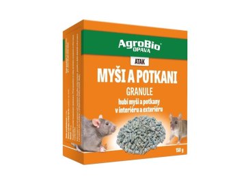 Granule proti myším a potkanům AGROBIO Atak 150g