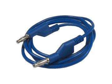 Kabel propojovací 1mm2/ 2m s banánky modrý HADEX N536A