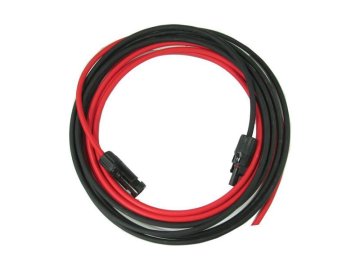 Solární kabel 6mm2, červený+černý s konektory MC4, 2m