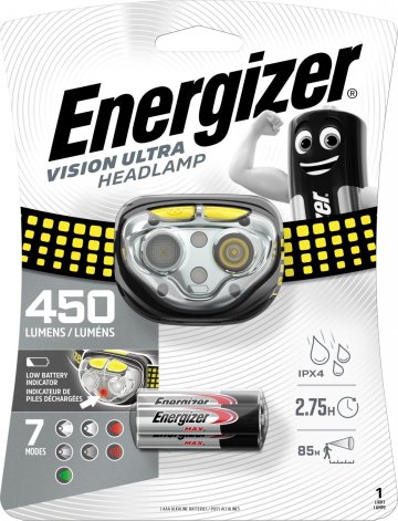 Energizer Vision Ultra Headlight 4LED 3xAAA 450lm