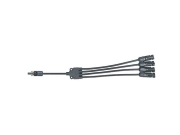 Kabel TIPA MC4 rozbočení 1x zdířka/ 4x konektor 30cm