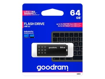 Flash disk GOODRAM USB 3.0 64GB bílo-černý