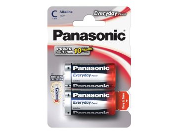 Baterie C (R14) alkalická PANASONIC Everyday Power 2ks / blistr