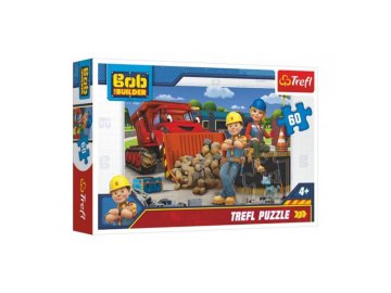 Puzzle TREFL Bořek stavitel - Bob a Wendy 60 dílků