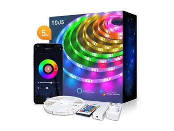 Smart LED pásek 12V 40LED/m IP44 18W RGB NOUS F1 5m WiFi Tuya