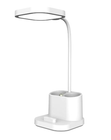 Platinet PDL008 LED stolní lampa 8W USB nabíjecí bílá