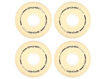 Náhradní kolečka k bruslím SPOKEY FREESPO WHITE SET 80mm