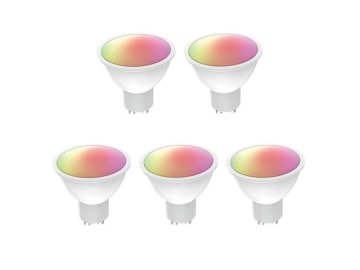 Smart LED žárovka GU10 5,5W RGB CCT WOOX R9076/5pack WiFi Tuya sada 5ks