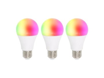 Smart LED žárovka E27 10W RGB CCT WOOX R9074/3pack WiFi Tuya sada 3ks