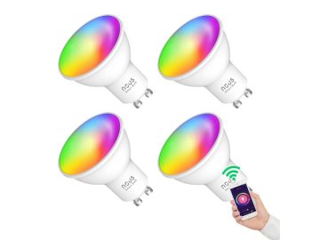 Smart LED žárovka GU10 4,5W RGB NOUS P8/4pack WiFi Tuya sada 4ks