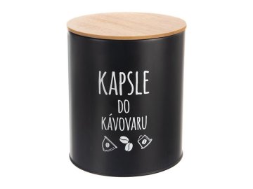 Dóza ORION Black Kapsle do kávovaru 16cm