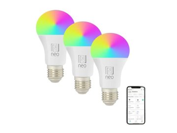 Smart LED žárovka E27 11W RGB+CCT IMMAX NEO 07743C ZigBee Tuya sada 3ks