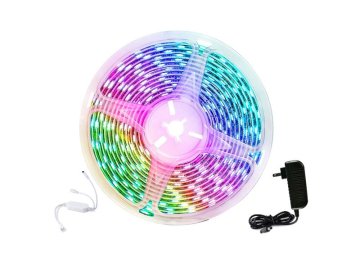 Smart LED pásek 12V 40LED/m IP65 24W RGB MOES LED Light Strip 5m WiFi Tuya