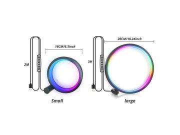 LED smart osvětlení stolní RGB 16cm Tuya