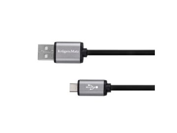 Kabel KRUGER & MATZ KM1234 USB/micro USB 0,2m Black