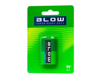 Baterie 9V (6LR61) Zn-Cl BLOW Super Heavy Duty 1ks / blistr