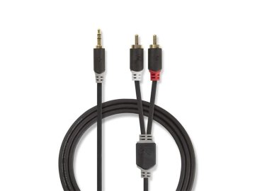 Kabel Jack 3,5mm stereo/2x Cinch 10m NEDIS CABW22200AT100