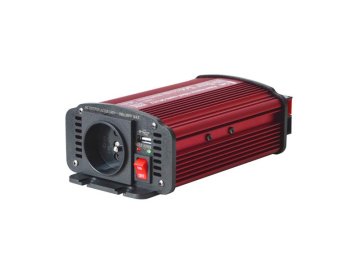 Měnič napětí GETI GPI 312 12V/230V 300W USB