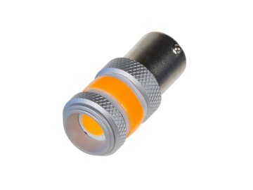 Autožárovka LED BA15s 9-60V 12W CARCLEVER oranžová