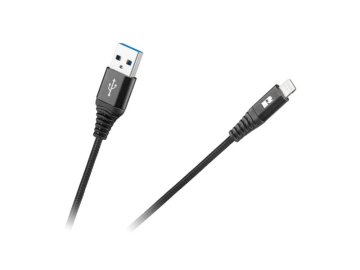 Kabel REBEL RB-6002-100-B USB/Lightning 1m Black