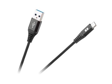 Kabel REBEL RB-6000-200-B USB/Micro USB 2m Black