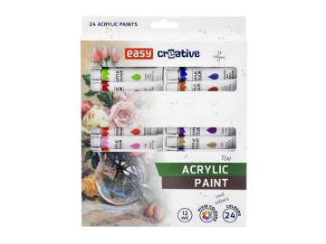 Barvy akrylové EASY Creative 24ks 12ml