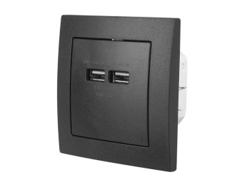 Zásuvka USB LTC LX62U Black