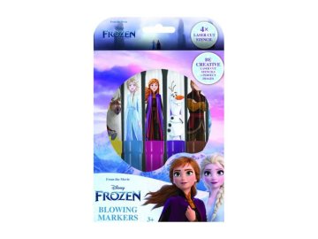 Fixy foukací se šablonami Frozen 6ks