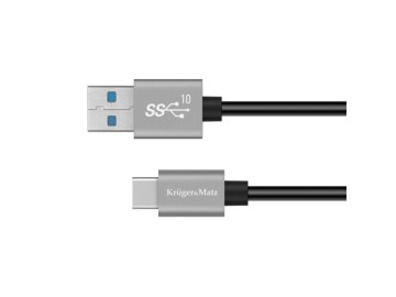 Kabel KRUGER & MATZ KM1262 Basic USB/USB-C 0,5m Black