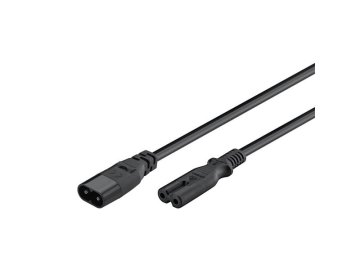 Kabel prodlužovací C7/C8 GOOBAY 97201 2m Black