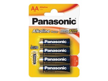 Baterie AA (R6) alkalická PANASONIC Alkaline Power 4ks / blistr