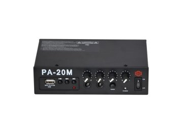 Zesilovač SHOW PA-20M, 20W/4Ω, přehrávač MP3