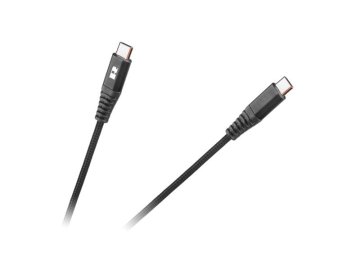 Kabel REBEL RB-6003-100-B USB-C/USB-C 1m