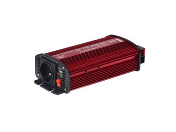 Měnič napětí GETI GPI 612 12V/230V 600W USB