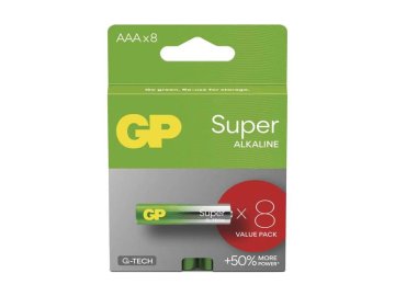 Baterie AAA (R03) alkalická GP Super 8ks