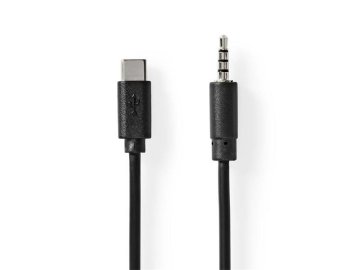 Kabel USB-C - Jack 3,5mm NEDIS CCGB65950BK10