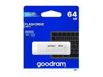 Flash disk GOODRAM USB 2.0 64GB bílý