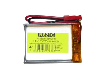 Baterie nabíjecí LiPo 3,7V/750mAh 603035 Hadex