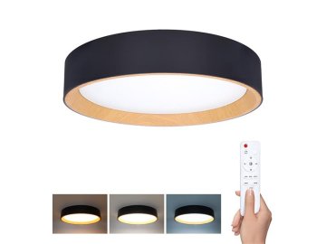 Svítidlo stropní SOLIGHT WO8016 Larios Black 48W