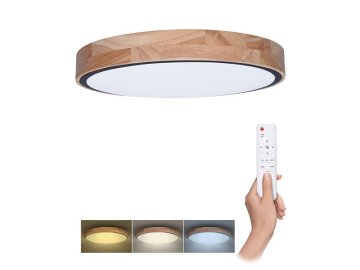 Svítidlo stropní SOLIGHT WO8005 Iron Oak 48W