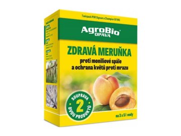 Přípravek proti moniliové spále a k ochraně květů proti mrazu AGROBIO Zdravá Meruňka