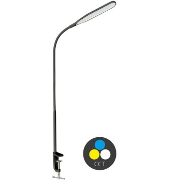 Ecolite LED stolní lampa LU13C-CR 10W 3000-6000k černá PRIM