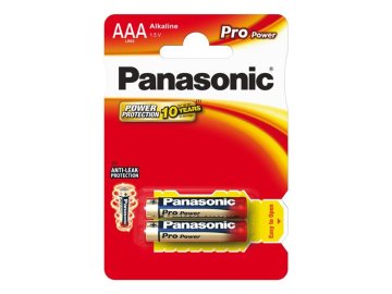 Baterie AAA (R03) alkalická PANASONIC Pro Power 2ks / blistr