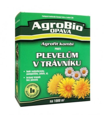 Přípravek proti plevelům v trávníku AGROBIO Agrofit Kombi 1000m2