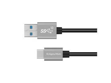 Kabel KRUGER & MATZ KM1263 Basic USB/USB-C 1m Black