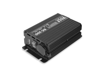 Měnič napětí VOLT DC 200 24/12V 15A USB 200W