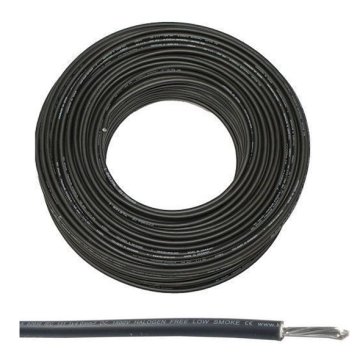 Solární kabel 10mm2, 1500V, černý, 100m