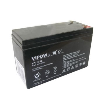 Baterie olověná 12V 7.5Ah VIPOW